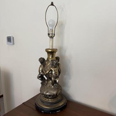 Hollywood Regency Inspired Cherub Lamp (LR-BM)
