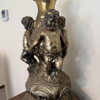 Hollywood Regency Inspired Cherub Lamp (LR-BM)