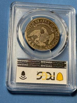 PCGS CERTIFIED 1809 GOOD-4 CONDITION CAPPED BUST HALF DOLLAR TYPE COIN AS PICTURED.