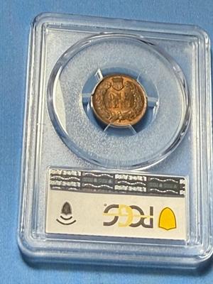PCGS CERTIFIED 1904 MS63 RED/BROWN INDIAN HEAD CENT AS PICTURED.