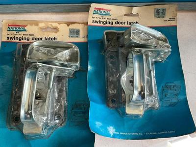 Unused National Swinging Door Latches