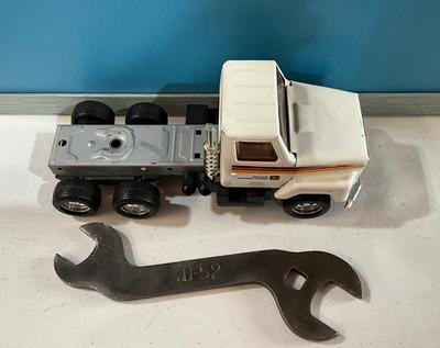Vintage John Deer Wrench and John Dear Toy Truck