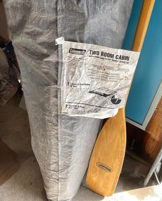 Coleman 2 Room Cabin Tent & Feather Brand Orr, or paddle