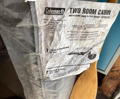 Coleman 2 Room Cabin Tent & Feather Brand Orr, or paddle