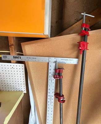 Pipe Clamps and Drywall T-Square