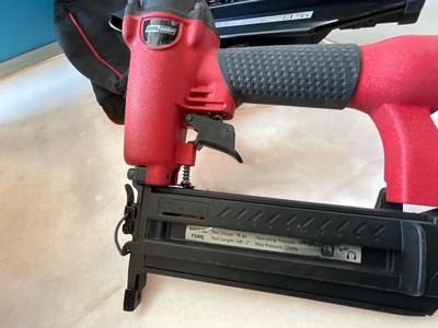 Two Tool Shop Finish Nailers with Bag, Tested/Works