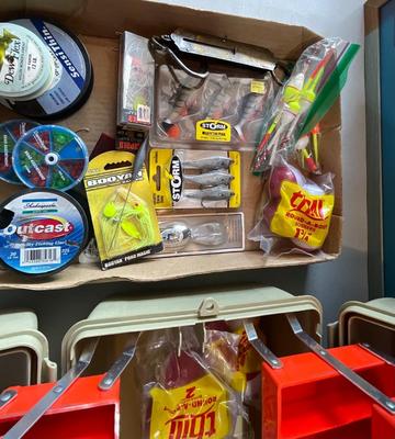 Ready for fishing, Tackle Box Plus fishing items