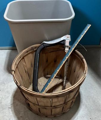 Apple Basket, Saw, waste paper basket