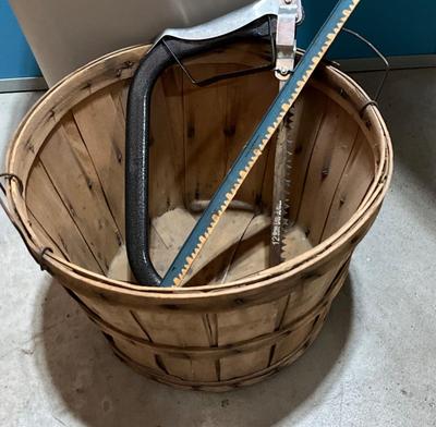Apple Basket, Saw, waste paper basket