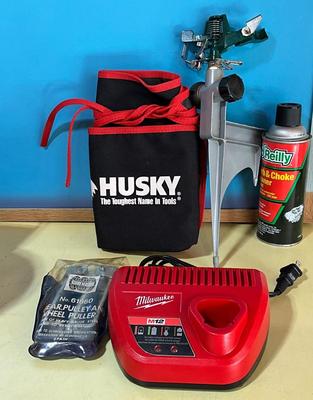 Milwaukee charger, pulley wheel puller, plus