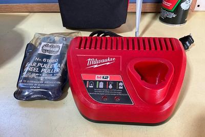 Milwaukee charger, pulley wheel puller, plus