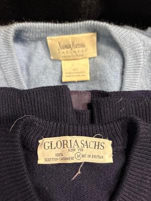 Brooks Brothers wool, Neiman Marcus & Gloria Sachs cashmere sweaters