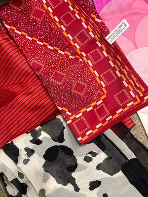 Variety of scarves, including Robinson/Golluber