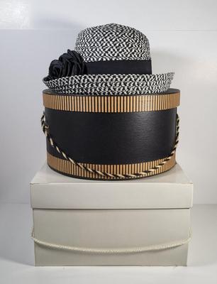 LOT 137G: Three Vintage Women's Hats and Matching Gloves Including Orignal Saks Fifth Avenue