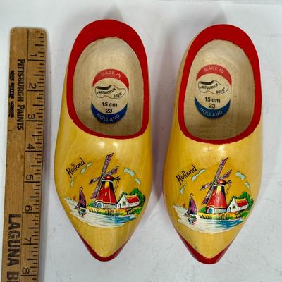 Vintage Dutch Hand Made Wood Shoes Made in Holland