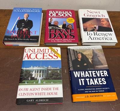 Lot of 5 Hardback Books - Subject: Politics