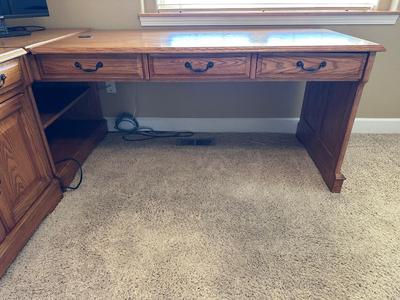 3 PIECE L-SHAPED EXECUTIVE DESK