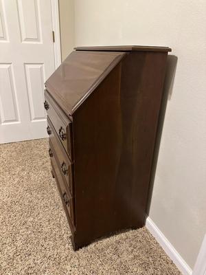 3 DRAWER DROP FRONT SECRETARY CHEST