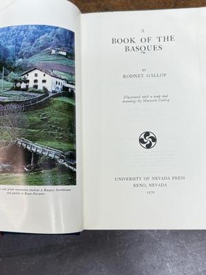 Vintage Hardcover A BOOK OF THE BASQUES by Rodney Gallop 1930