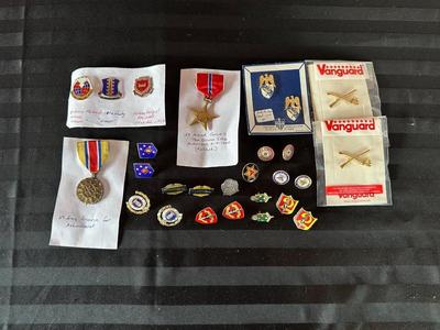 MILITARY PINS AND MEDALS