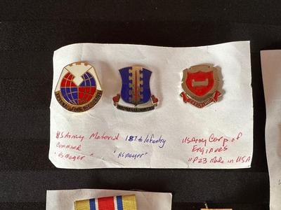 MILITARY PINS AND MEDALS