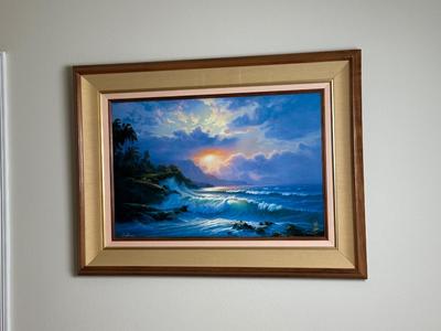 Framed DeShazo Artist’s Proof Seascape Print — AP 19/75