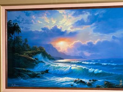 Framed DeShazo Artist’s Proof Seascape Print — AP 19/75
