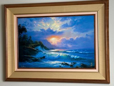 Framed DeShazo Artist’s Proof Seascape Print — AP 19/75