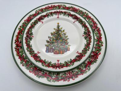 Set of 24 Christopher Radko “Traditions Holiday Celebrations” Christmas Plates