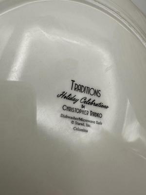 Set of 24 Christopher Radko “Traditions Holiday Celebrations” Christmas Plates