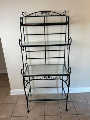 Metal & Glass Baker’s Rack / Display Shelf