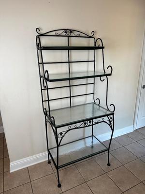 Metal & Glass Baker’s Rack / Display Shelf
