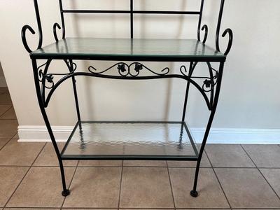 Metal & Glass Baker’s Rack / Display Shelf