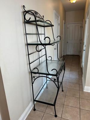 Metal & Glass Baker’s Rack / Display Shelf