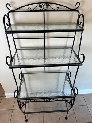 Metal & Glass Baker’s Rack / Display Shelf