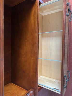 Hekman Wooden Bookcase with Drawers & Touch Lighting