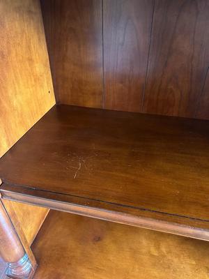 Hekman Wooden Bookcase with Drawers & Touch Lighting