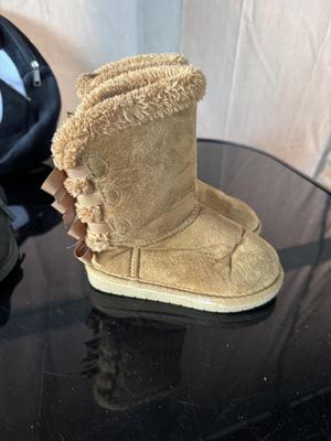 GIRL'S TENNIS SHOES, BOOTS AND PANDA BACKPACK