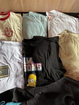 A VARIETY OF SHIRTS, HOODIE AND JEANS