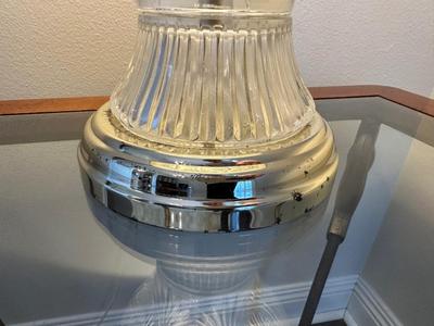 Glass Table Lamp with Shade