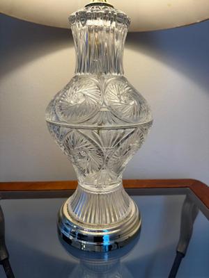 Glass Table Lamp with Shade