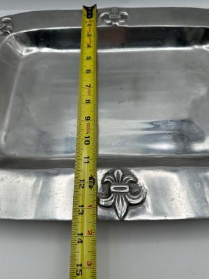 Fleur-de-Lis Serving Tray with 3 Serving Utensils