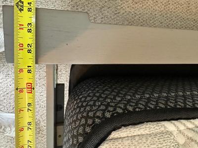 Gray Twin Bed with Nightstand & Sealy Mattress