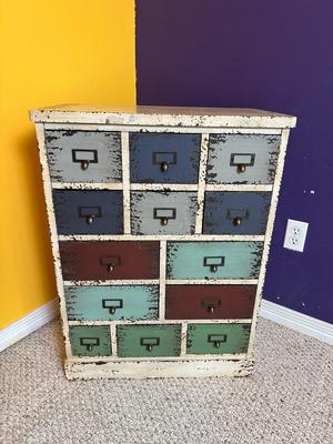 Powell Multi-Drawer Distressed Accent Chest