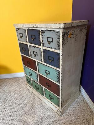 Powell Multi-Drawer Distressed Accent Chest