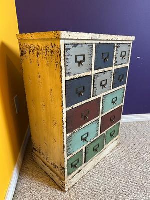 Powell Multi-Drawer Distressed Accent Chest