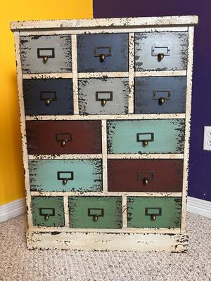 Powell Multi-Drawer Distressed Accent Chest