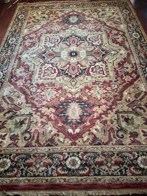 Traditional Red Medallion 8x11 Area Rug