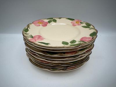 Franciscan Desert Rose — Dessert Plates, Cups & Saucer
