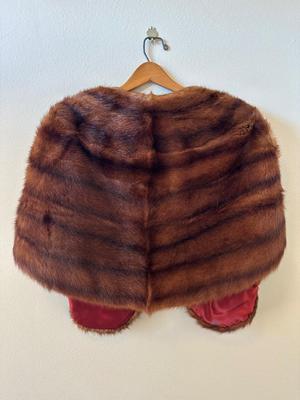 Vintage Mink Fur Capelet by A. Lubritz Furs, New Orleans